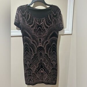 Jump Black and Pink Embellished Prom Dress